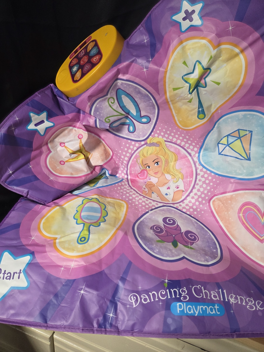 Fisher-Price Purple Pink Yellow Kids Dancing Challenge Playmat